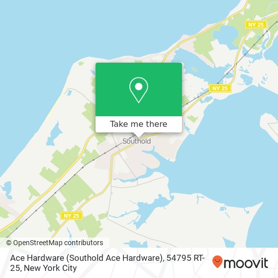 Ace Hardware (Southold Ace Hardware), 54795 RT-25 map