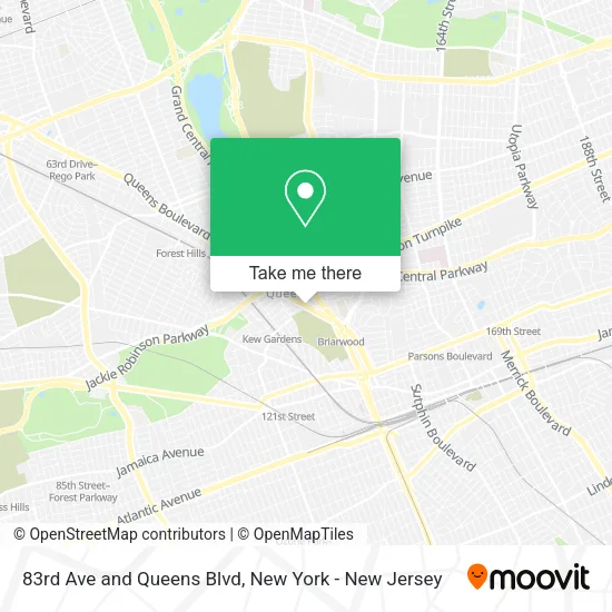 Mapa de 83rd Ave and Queens Blvd