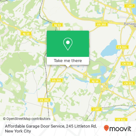 Affordable Garage Door Service, 245 Littleton Rd map