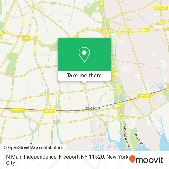 Mapa de N Main Independence, Freeport, NY 11520