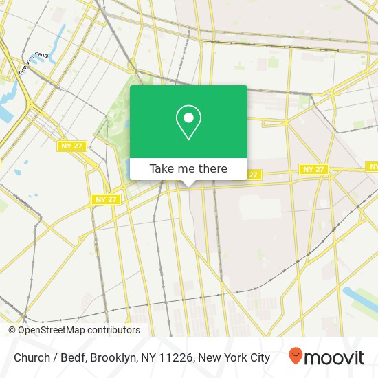 Mapa de Church / Bedf, Brooklyn, NY 11226