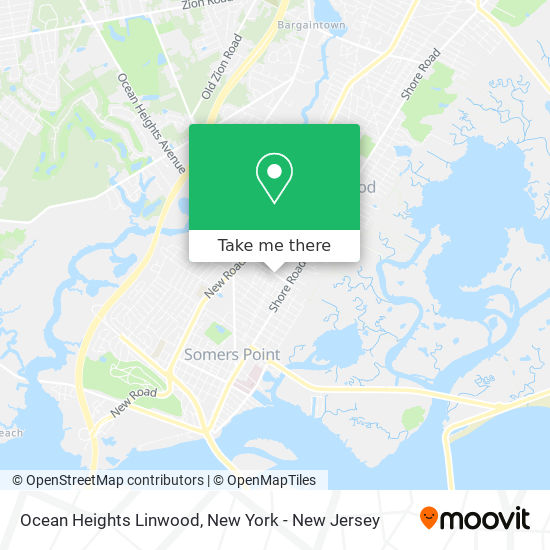 Mapa de Ocean Heights Linwood