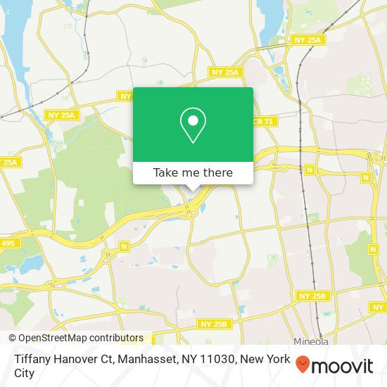 Tiffany Hanover Ct, Manhasset, NY 11030 map