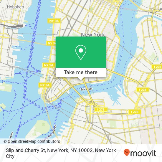 Slip and Cherry St, New York, NY 10002 map