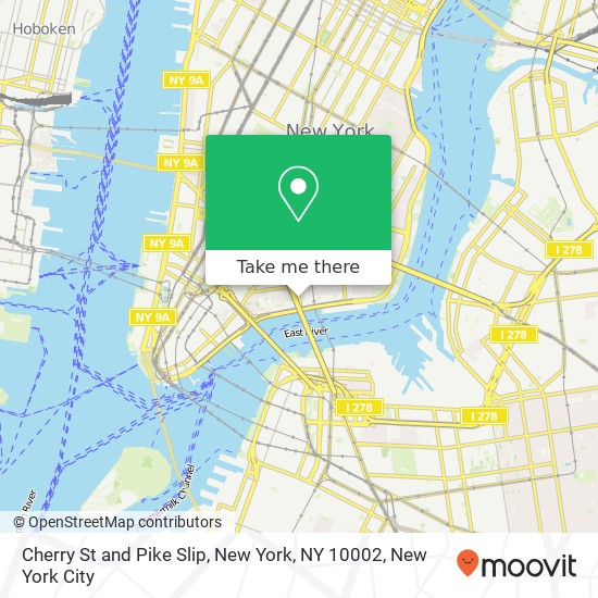 Cherry St and Pike Slip, New York, NY 10002 map