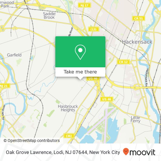 Oak Grove Lawrence, Lodi, NJ 07644 map