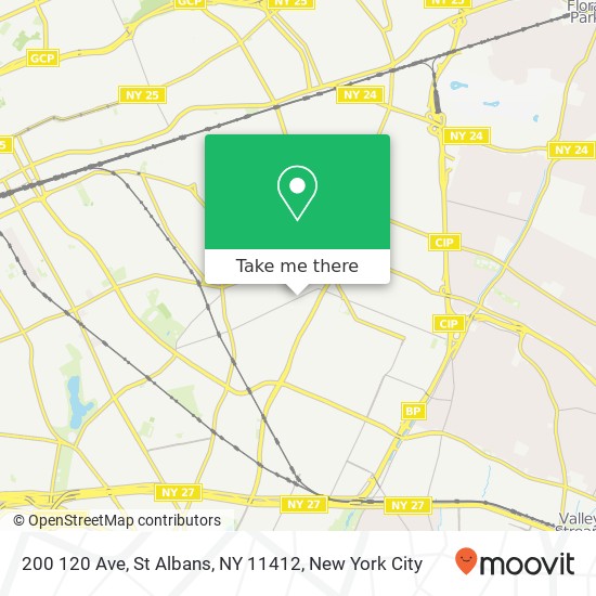 Mapa de 200 120 Ave, St Albans, NY 11412