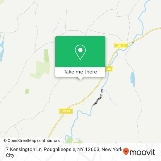 7 Kensington Ln, Poughkeepsie, NY 12603 map