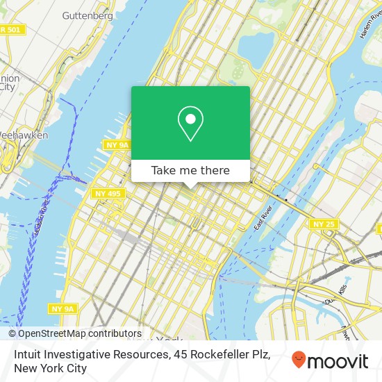 Intuit Investigative Resources, 45 Rockefeller Plz map