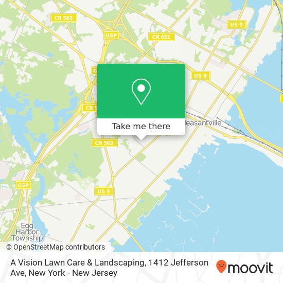 A Vision Lawn Care & Landscaping, 1412 Jefferson Ave map