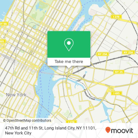 47th Rd and 11th St, Long Island City, NY 11101 map