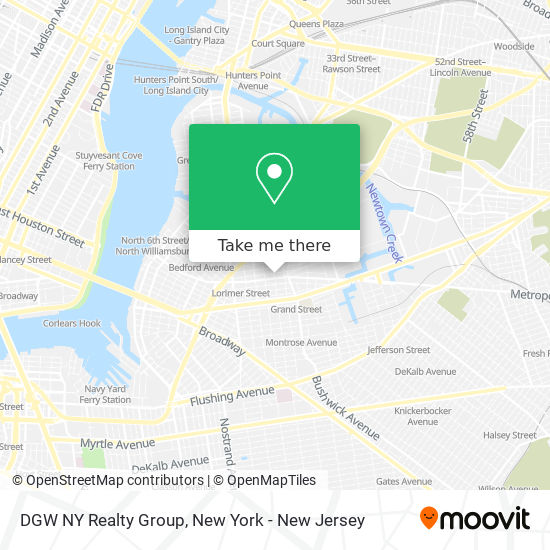 Mapa de DGW NY Realty Group