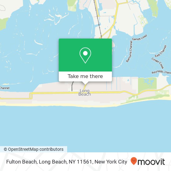 Mapa de Fulton Beach, Long Beach, NY 11561