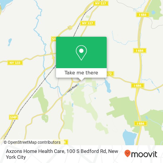 Axzons Home Health Care, 100 S Bedford Rd map