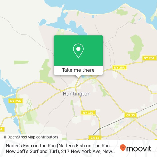 Mapa de Nader's Fish on the Run (Nader's Fish on The Run Now Jeff's Surf and Turf), 217 New York Ave