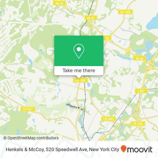 Mapa de Henkels & McCoy, 520 Speedwell Ave