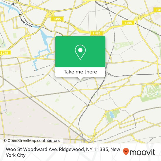 Woo St Woodward Ave, Ridgewood, NY 11385 map