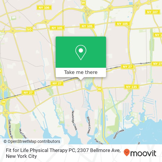 Fit for Life Physical Therapy PC, 2307 Bellmore Ave map