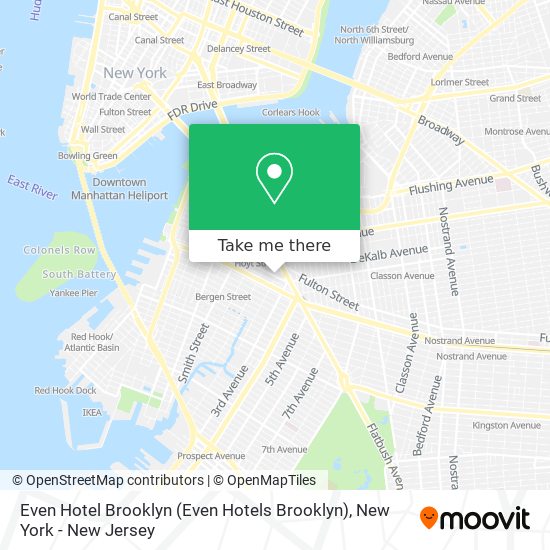 Even Hotel Brooklyn (Even Hotels Brooklyn) map