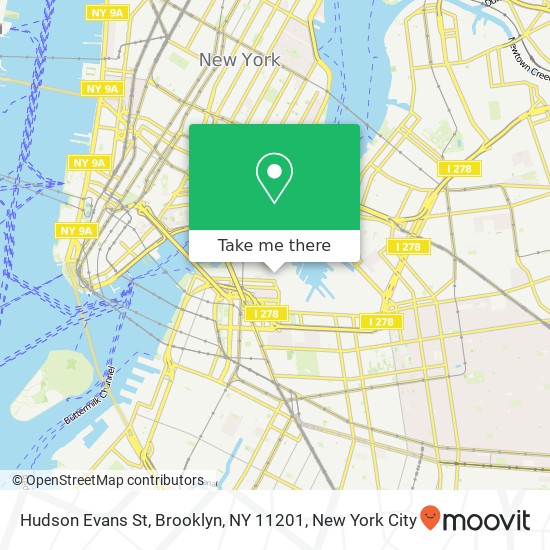 Hudson Evans St, Brooklyn, NY 11201 map