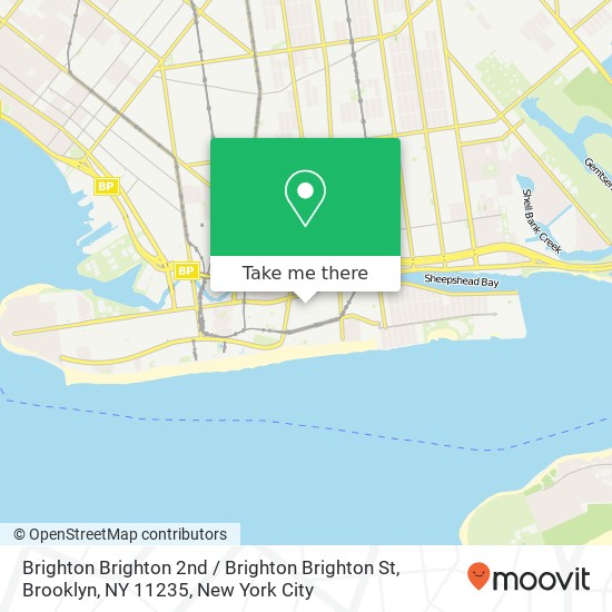 Mapa de Brighton Brighton 2nd / Brighton Brighton St, Brooklyn, NY 11235