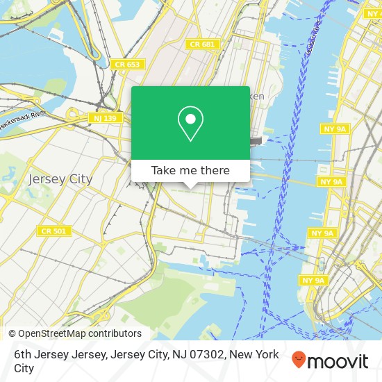 6th Jersey Jersey, Jersey City, NJ 07302 map