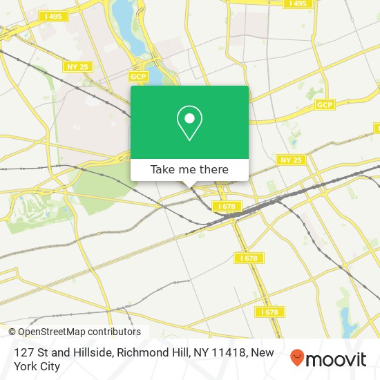 Mapa de 127 St and Hillside, Richmond Hill, NY 11418