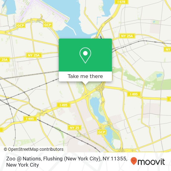 Zoo @ Nations, Flushing (New York City), NY 11355 map