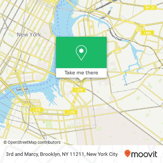 3rd and Marcy, Brooklyn, NY 11211 map