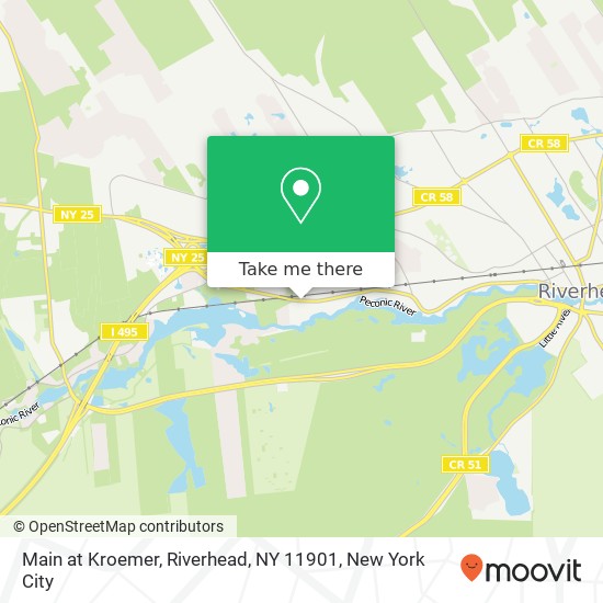 Mapa de Main at Kroemer, Riverhead, NY 11901