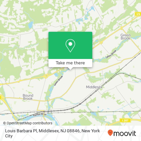 Mapa de Louis Barbara Pl, Middlesex, NJ 08846