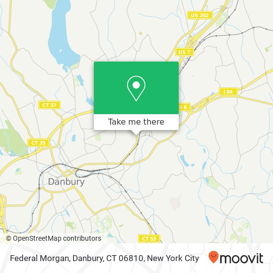 Mapa de Federal Morgan, Danbury, CT 06810