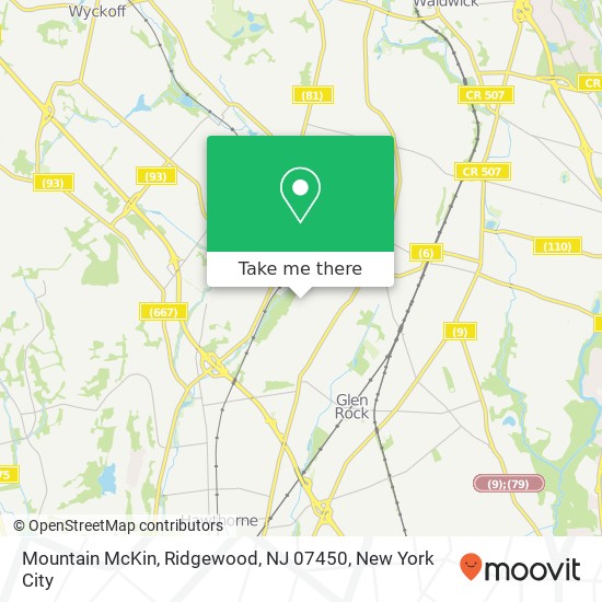 Mountain McKin, Ridgewood, NJ 07450 map