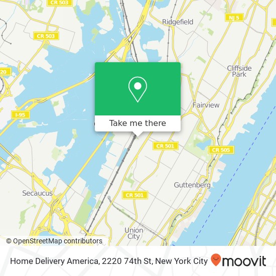 Home Delivery America, 2220 74th St map