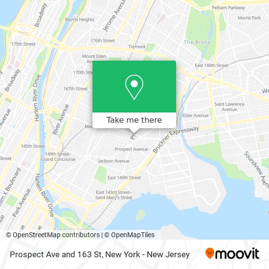 Mapa de Prospect Ave and 163 St