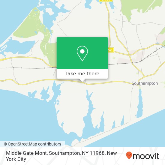 Middle Gate Mont, Southampton, NY 11968 map