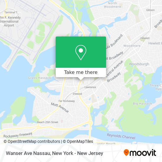 Wanser Ave Nassau map
