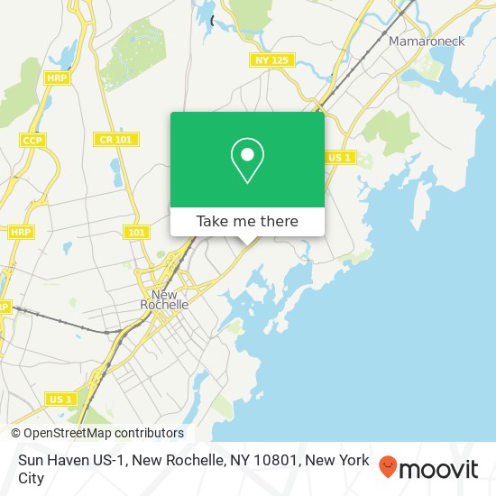 Sun Haven US-1, New Rochelle, NY 10801 map