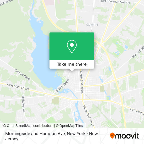 Morningside and Harrison Ave map