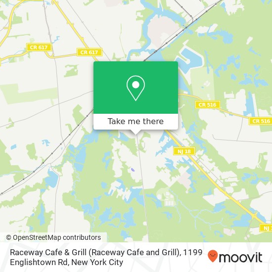 Raceway Cafe & Grill (Raceway Cafe and Grill), 1199 Englishtown Rd map