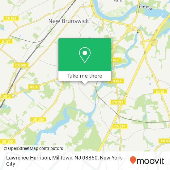 Mapa de Lawrence Harrison, Milltown, NJ 08850