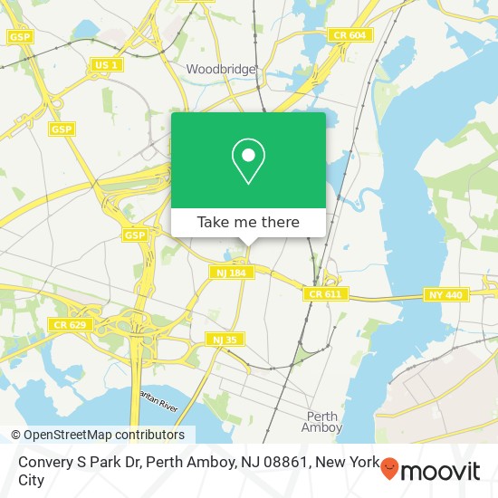 Convery S Park Dr, Perth Amboy, NJ 08861 map