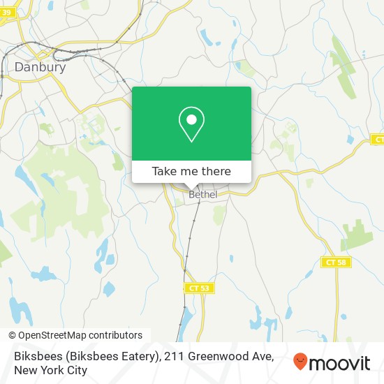 Mapa de Biksbees (Biksbees Eatery), 211 Greenwood Ave
