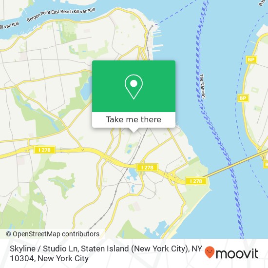 Skyline / Studio Ln, Staten Island (New York City), NY 10304 map