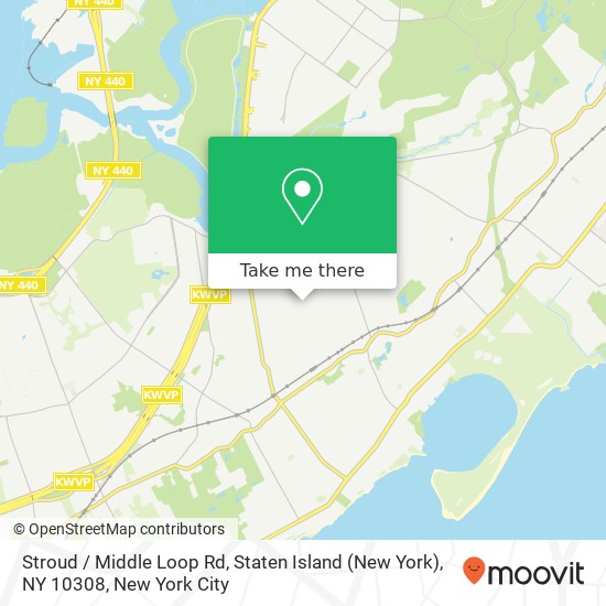 Mapa de Stroud / Middle Loop Rd, Staten Island (New York), NY 10308