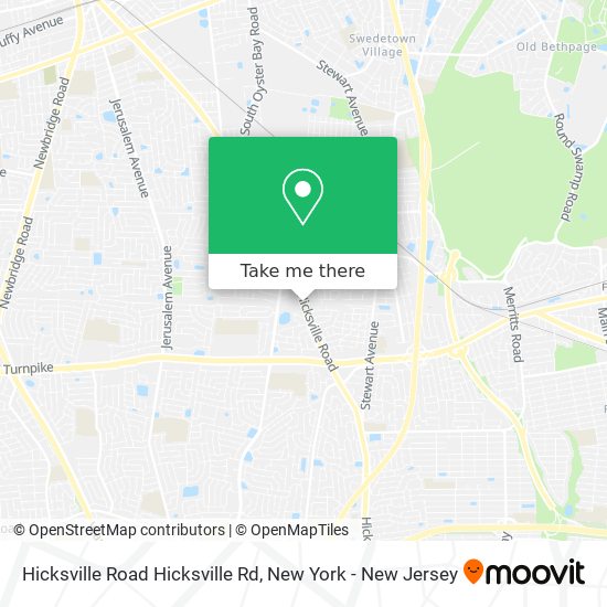 Mapa de Hicksville Road Hicksville Rd