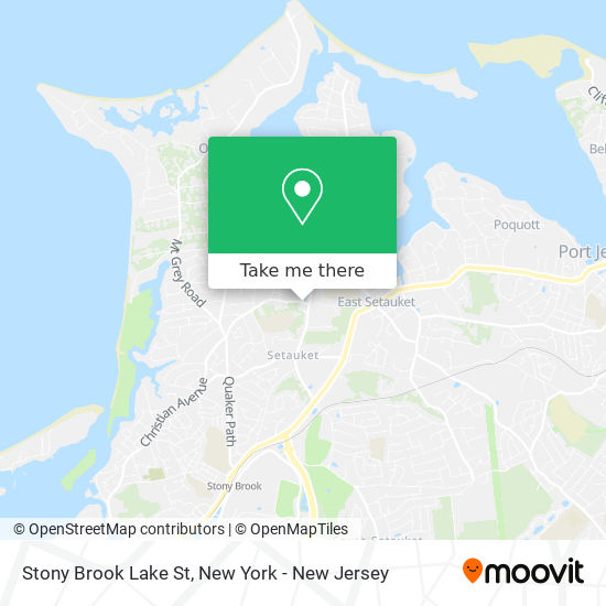Stony Brook Lake St map