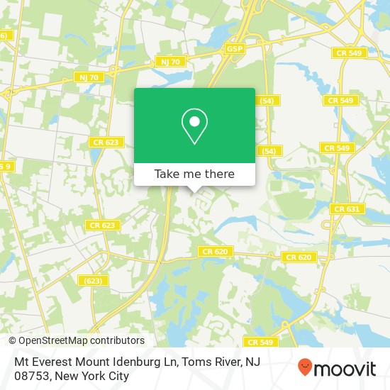 Mt Everest Mount Idenburg Ln, Toms River, NJ 08753 map