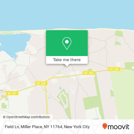 Mapa de Field Ln, Miller Place, NY 11764