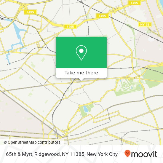 Mapa de 65th & Myrt, Ridgewood, NY 11385